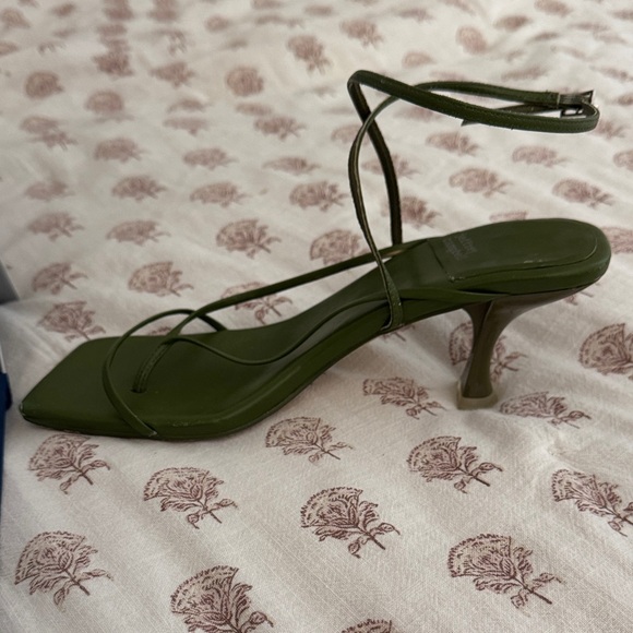 Jeffrey Campbell Dark Green Strappy Heels - Picture 3 of 3